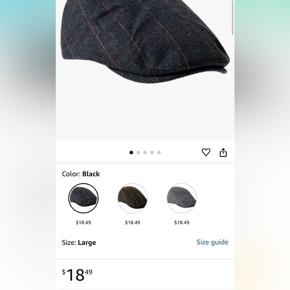 Wool Blend Flat Cap Classic Herringbone Ivy Gatsby Hat - Picture 2 of 9